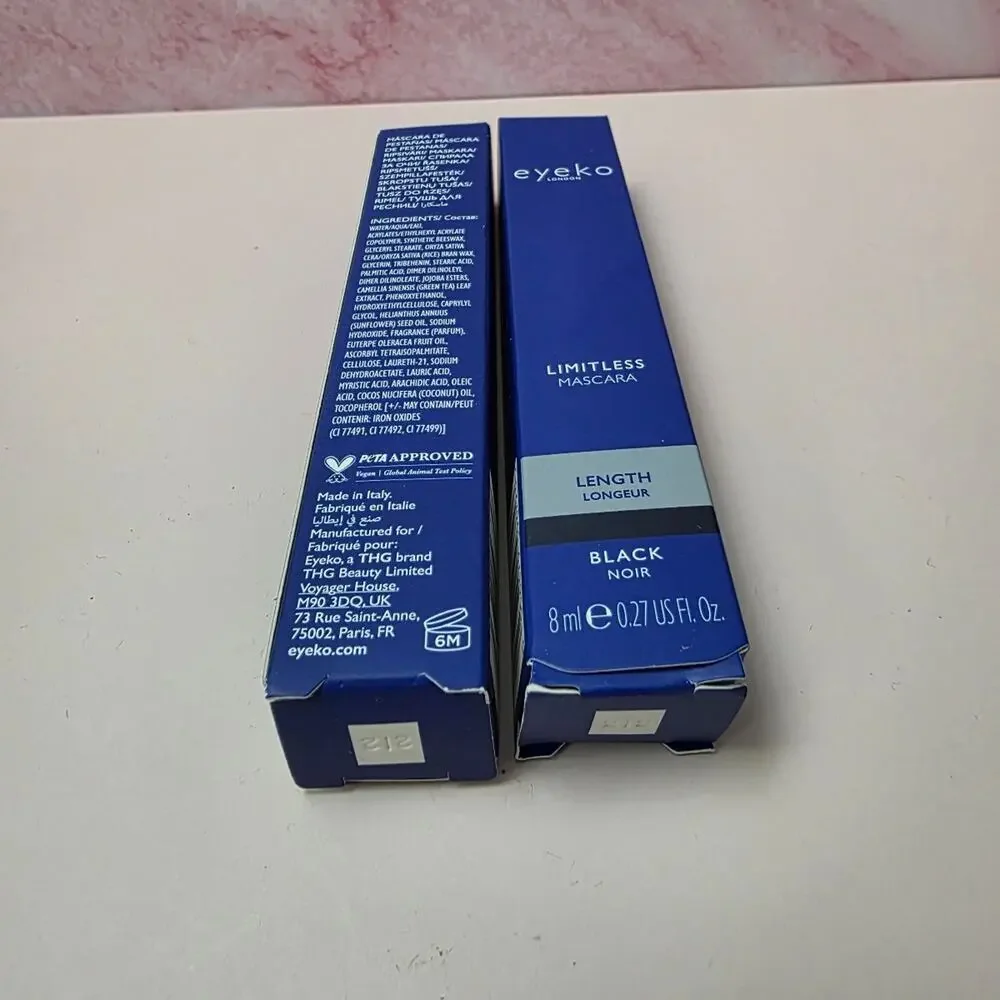 Eyeko limitless mascara in black 2 pack NIB